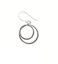 Double Circular Drop Earrings